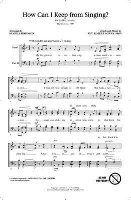 how can i keep from singing sheet music