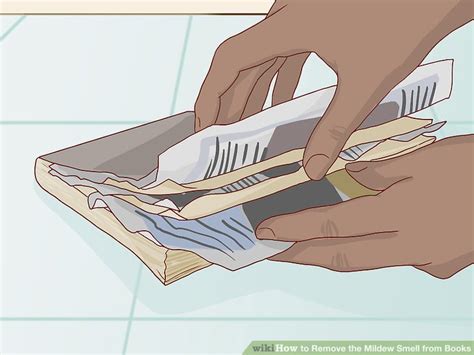 how to remove mildew smell from books