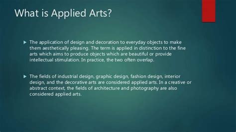 what is applied art and how does it intersect with our daily lives?